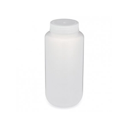 Globe Scientific Diamond RealSeal Bottles, Polypropylene, Wide Mouth, 1000 ml, 6/pk, 6PK 219921